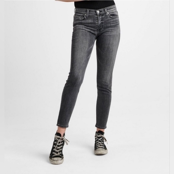 Hudson | Natalie Mid Rise Super Skinny Ankle Jeans | Gray Wash | 33 - Picture 1 of 13